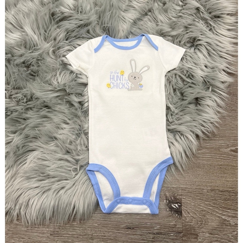 On The Hunt For Chicks Embroidered Easter Celebration Bodysuit 6 Months